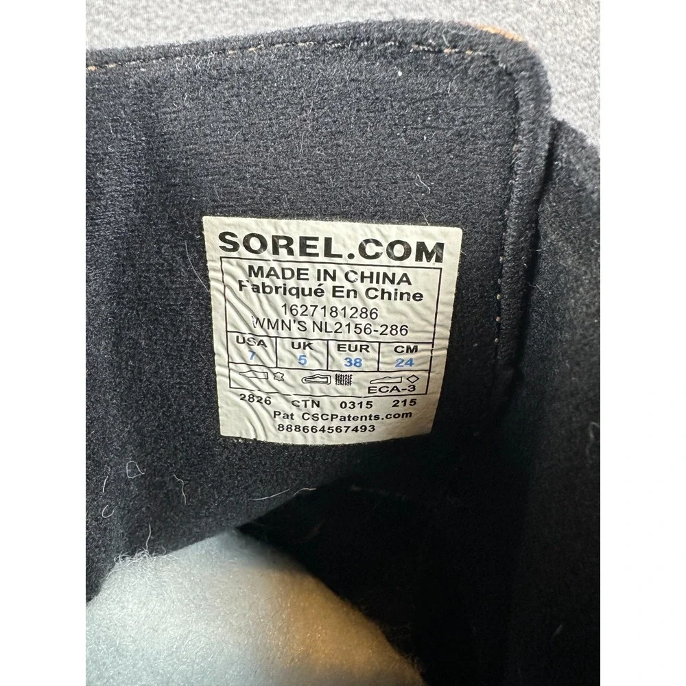Sorel Addington Strap Boots Women's 7 Elk Brown Leather Waterproof NL2156-286